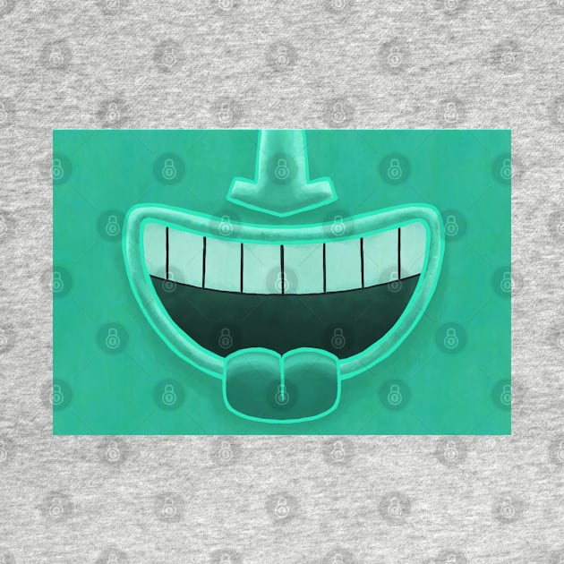 Aqua Tiki Smile Mask! by ErinKantBarnard